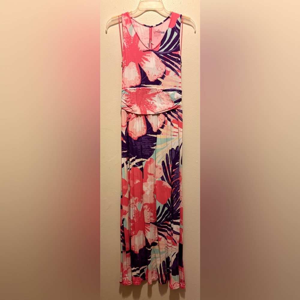 Tropical Print Maxi Dress UPF 50+